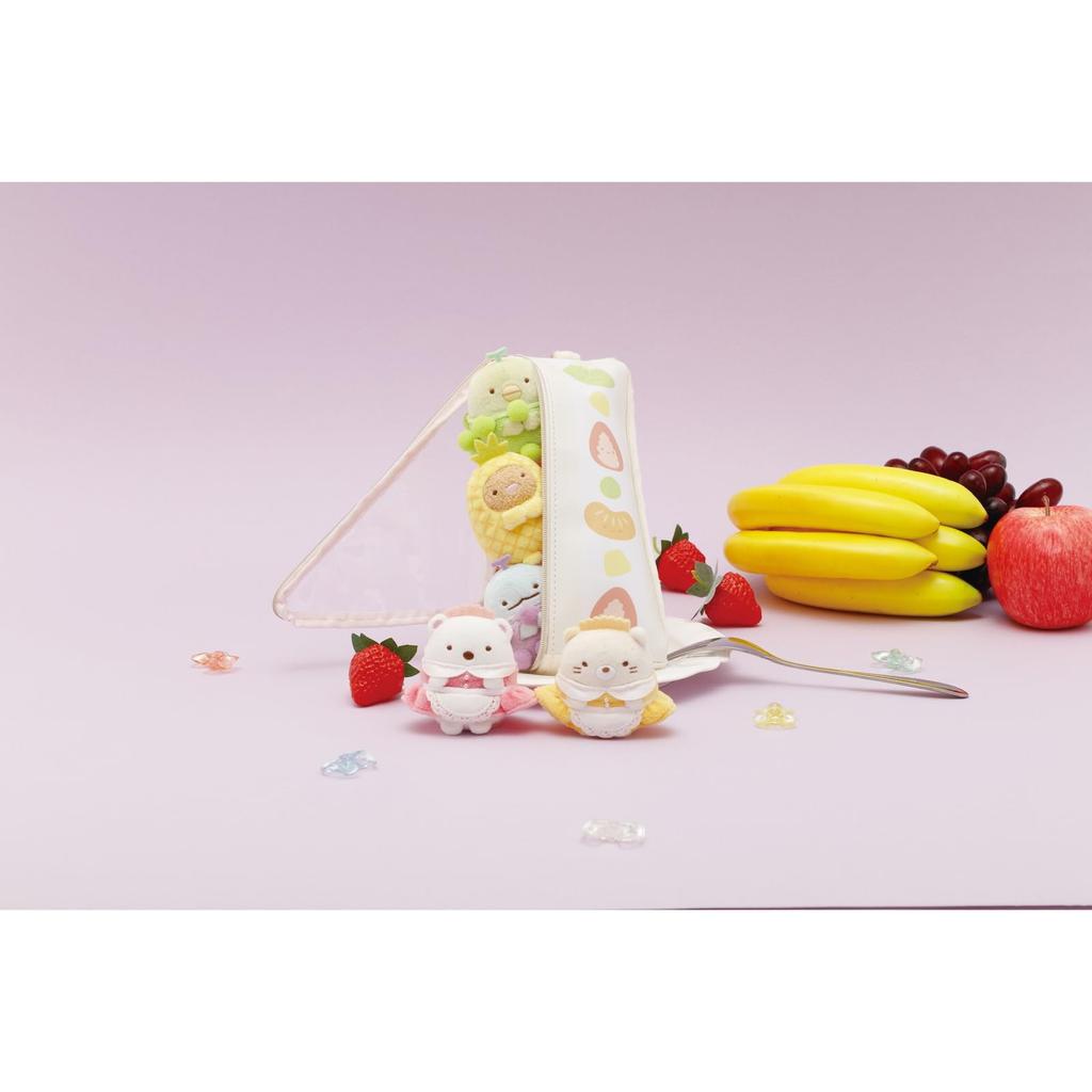 San-X Sumikko Gurashi "Fruit Parlor" SumiColle Pouch Fruit Sandwich CA77001 Approx. H150 x W135 x D75mm