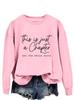 Women's Loose Temperament Pullover Sweatshirt - Just a Chapter
