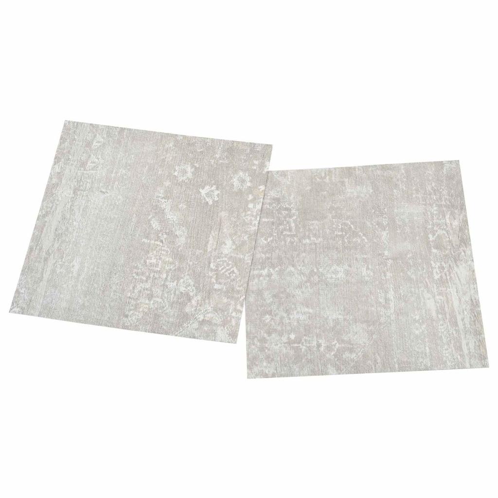 Self Adhesive Floor Planks 30.5 X 30.5 Cm 20 Pcs PVC Light Grey