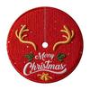 Christmas Tree Skirt with 2D Embroidery and Digital Print for Festive Holiday Decoration