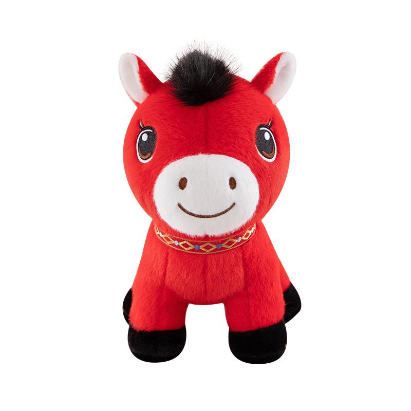 Zodiac Horse God of Wealth Plush Toy - Year of the Horse Home Decor Gift