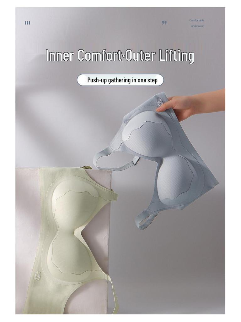 Seamless Lift-Up Bra: Soft Support & Anti-Sagging for Women