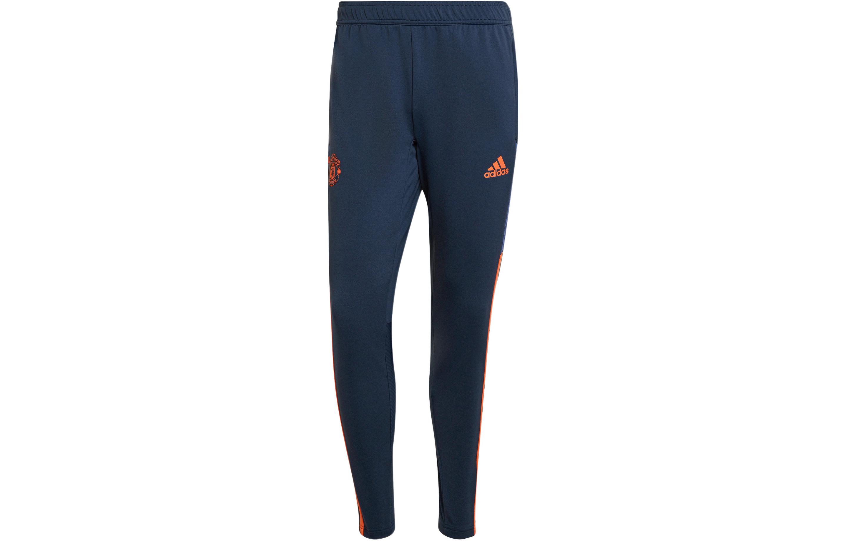 Adidas Manchester United Knitted Sweatpants Men s Navy Blue Moderate Cuffed Pants HG3987 XS