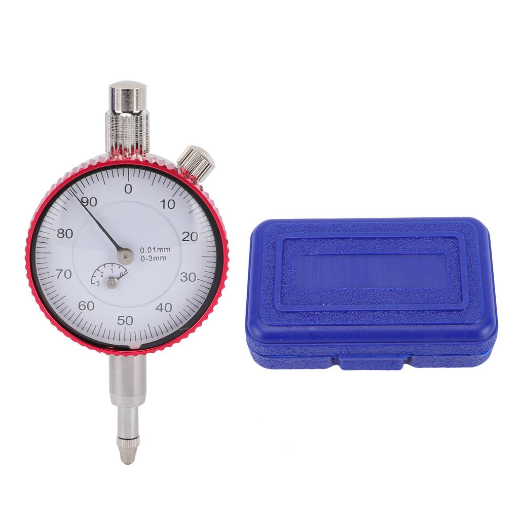 Dial Indicator 0 3mm Range 0.01mm Accuracy Stainless Steel Metric Dial Indicator for Lathe Workshop Table Saw