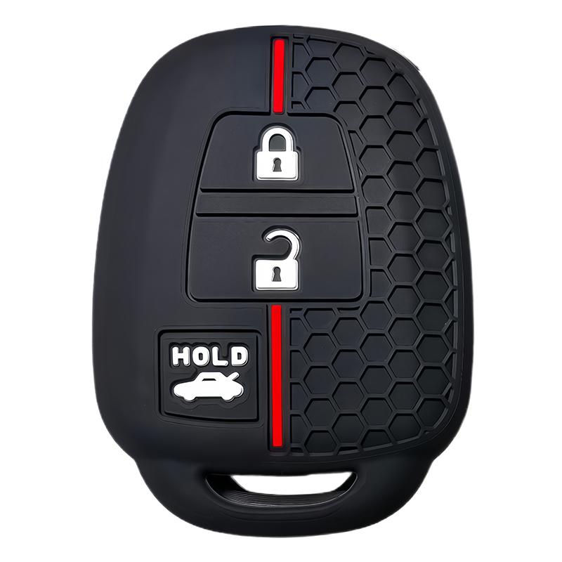 3 Button Silicone Car Key Case Cover for Toyota Prius RAV4 Camry Corolla 2014 2015 2016 2017 Shell Fob Bag Protector Accessories