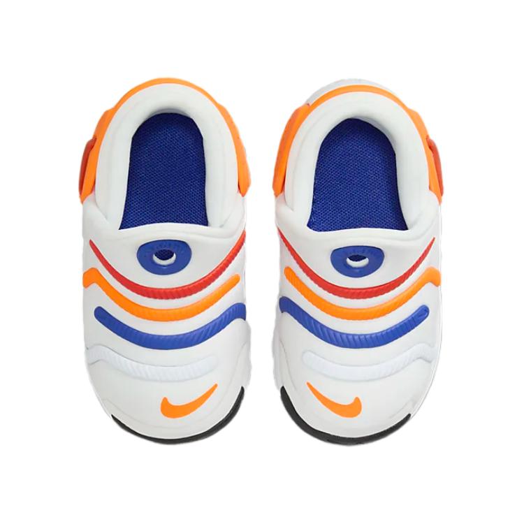 Nike Dynamo 2 Easy On Comfortable Versatile Slip Resistant Durable Low Top Walking Shoes Baby Shoes White Blue Orange FD0554-100