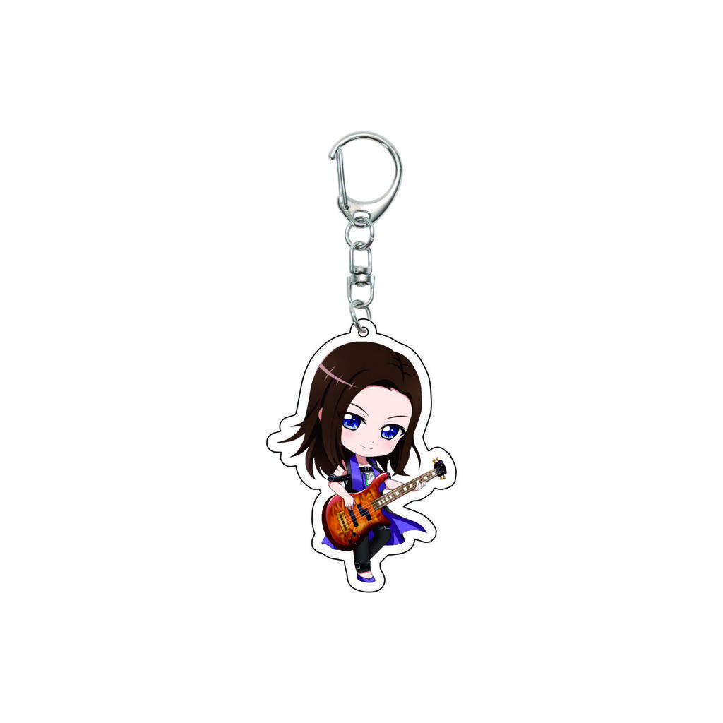 55MM Anime banG Dream Keychain Toyama Kasumi/Saya Yamabuki/Hanazono Tae Key Chain Acrylic Model Plate Christmas Gifts