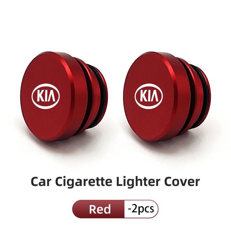 AABIV1 For KIA Car Alloy Cigarette Lighter Plug Cover Dust Protection Cap Interior Accessories Cerato Proceed Venga Stonic Picanto