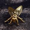 1 Piece Metal Insects Animal Figurine Home Office Desktop Decor Mini Brass Fly Insect Ornament Miniature Statue Vintage Craft