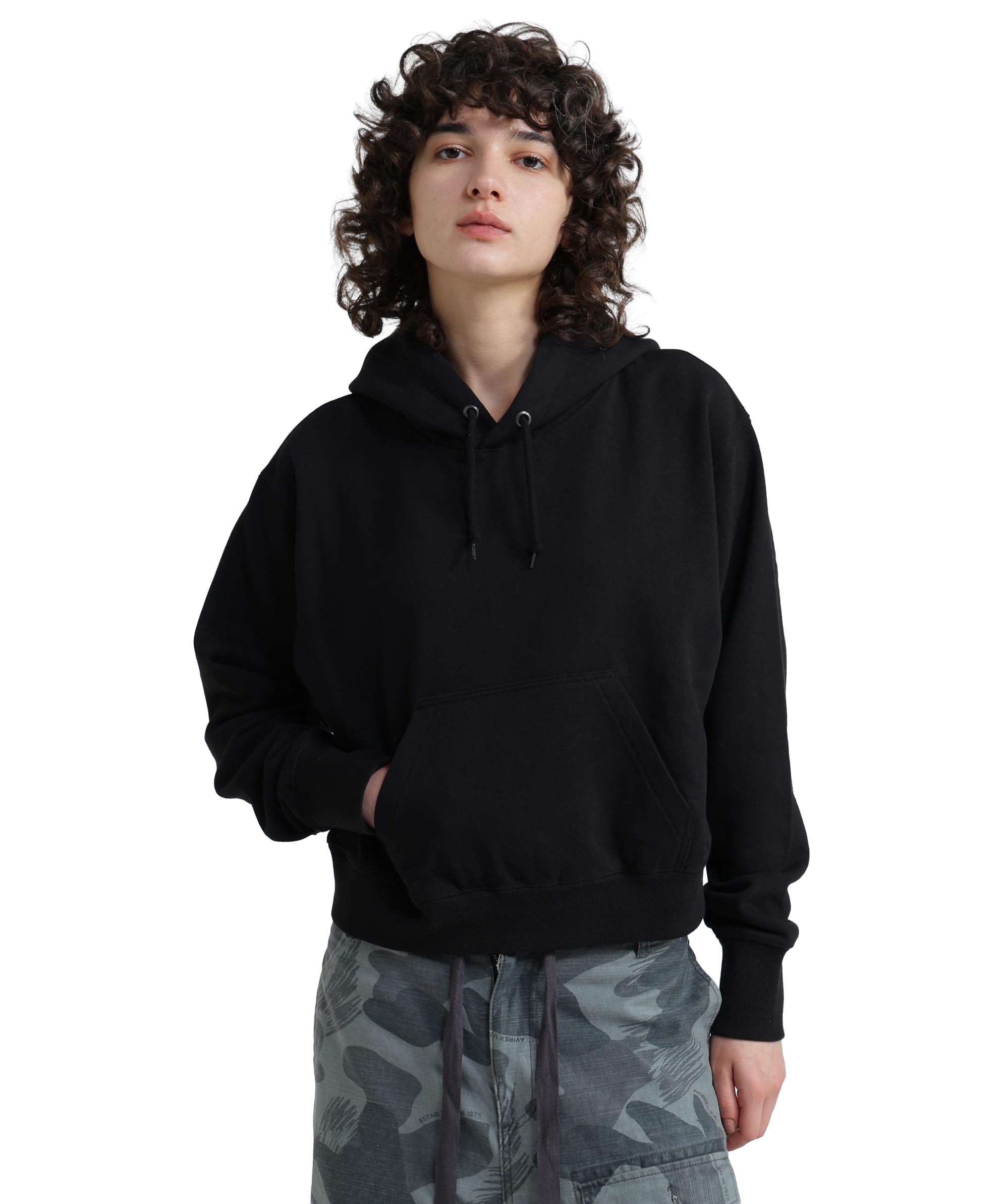 AVIREX GRAFFITI EMBROIDERY PARKA black