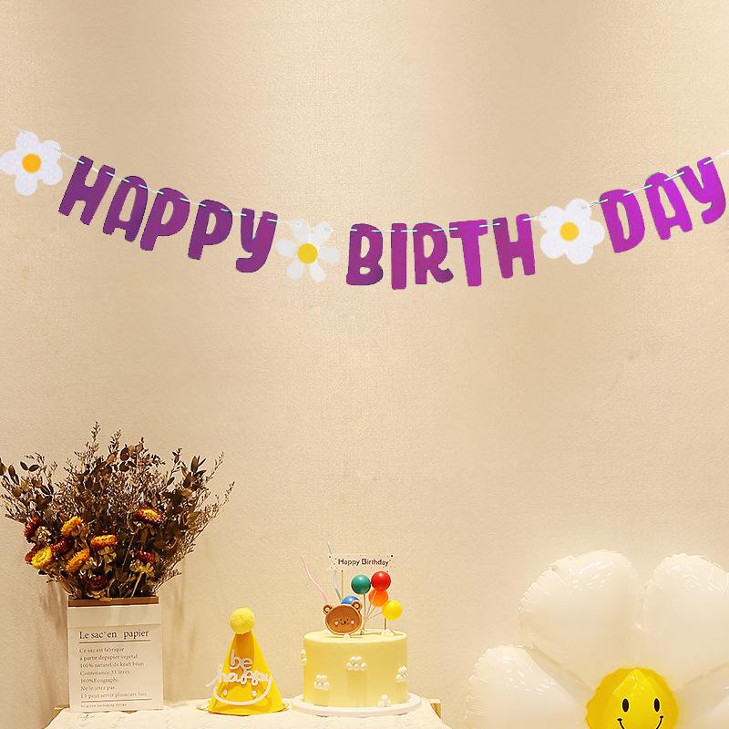 Koreanischer Stil 1. Geburtstag Vlies-Banner für Kinder