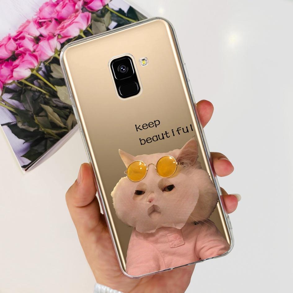 For Samsung Galaxy A8 Plus 2018 Case SM-A730F Cover Cute Cartoon Silicone Soft TPU Phone Case For Samsung A8 2018 SM-A530F Coque