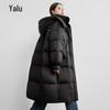 Yalu Women's Long Hooded Winter Down Jacket