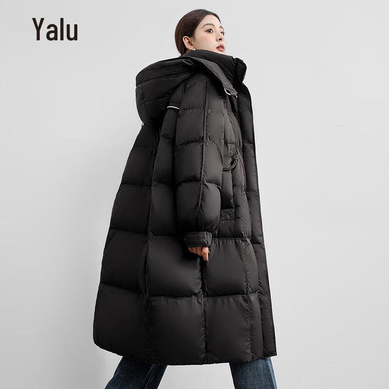 Yalu Women's Long Hooded Winter Down Jacket