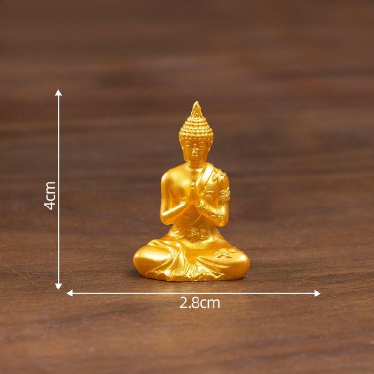 Small Resin Sakyamuni Figurines Decorative Ornament Mini Buddhas Statues Miniature Buddhas Sculptures Home Garden Decors