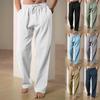 2025 Men's Hip-Hop Breathable Linen Loose Casual Sports Pants - Spring/Summer Collection