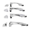 4PCS Outside Door Handle Set ABS Chrome Smooth Operation Comfortable Grip 82651C5010 for Sorento 2016 to 2020