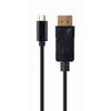 USB-graafikaadapter GEMBIRD A-CM-DPM-01 - Must - 2 m - Varjestatud