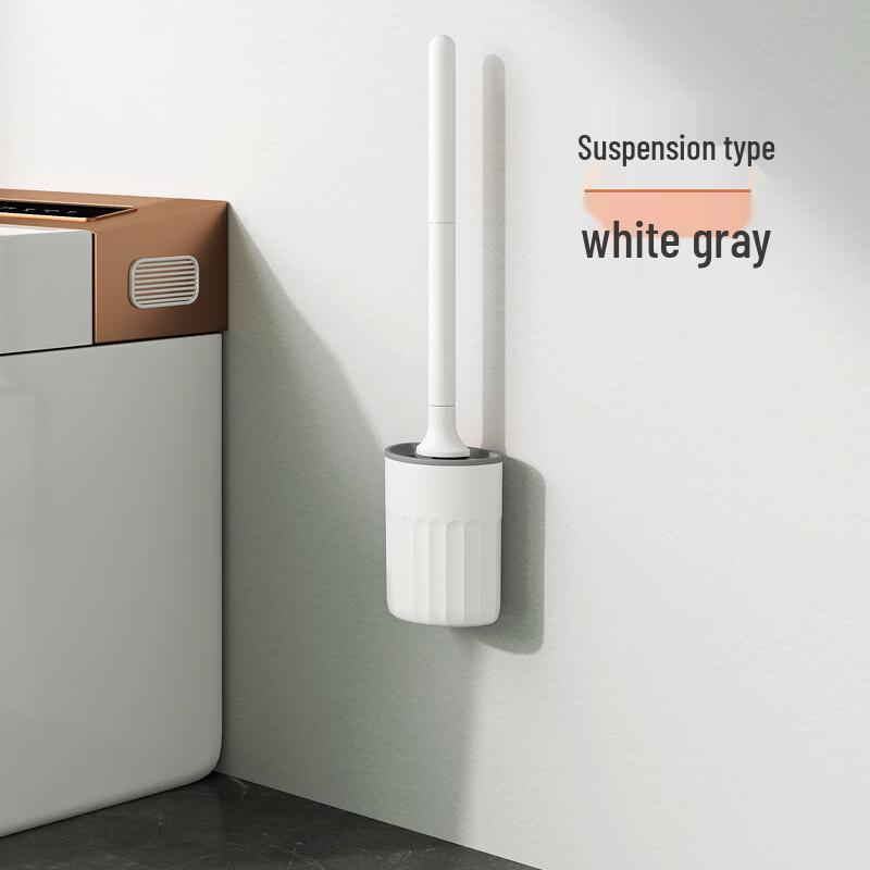 Cmaos No-Drill Wall-Mounted Silicone Toilet Brush