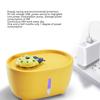 Cat Water Fountain Cartoon Quiet Filtration Dry Burn Protection Automatic Pet Water Dispenser with LED Light 2L Capacity