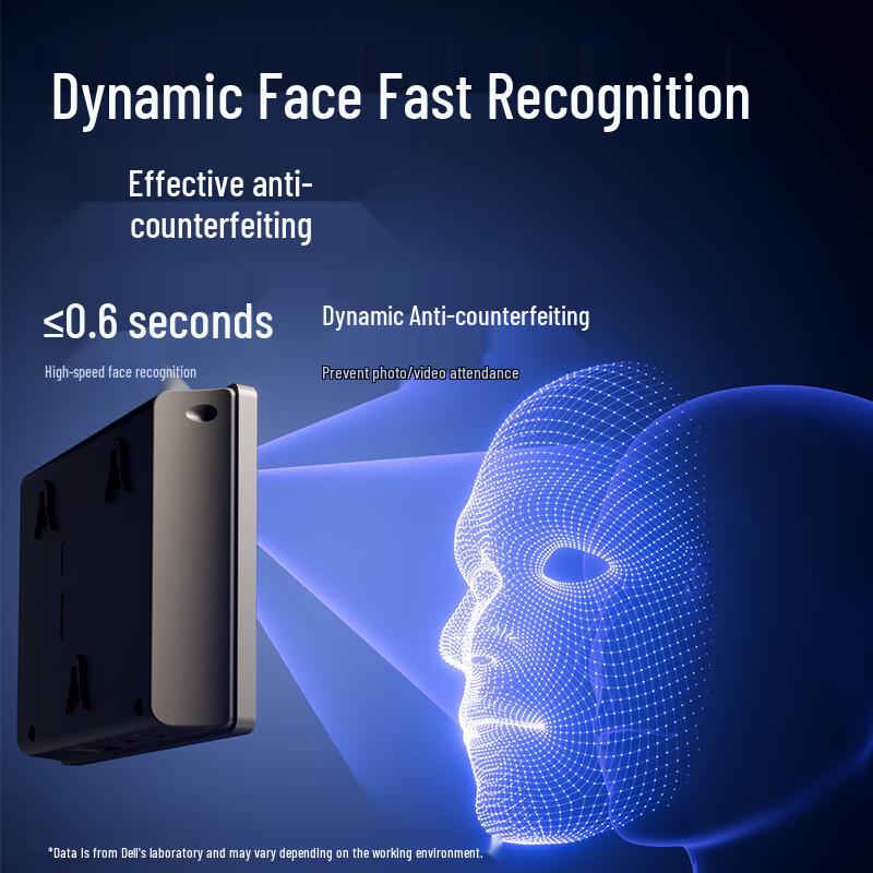 Deli 3760C Smart Cloud Attendance Machine with Face and Fingerprint Recognition CN plug (adapter included)
