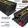 LCD Display Solar Power Inverter 12V 24V To 110V/220V Pure Sine Wave Voltage Transformer Car Charge Converter 8000/10000W
