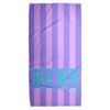 Serviette de plage rayée personnalisée Nom/Logo personnalisé Serviette microfibre fine séchage rapide absorbante pour plage natation yoga bain sports