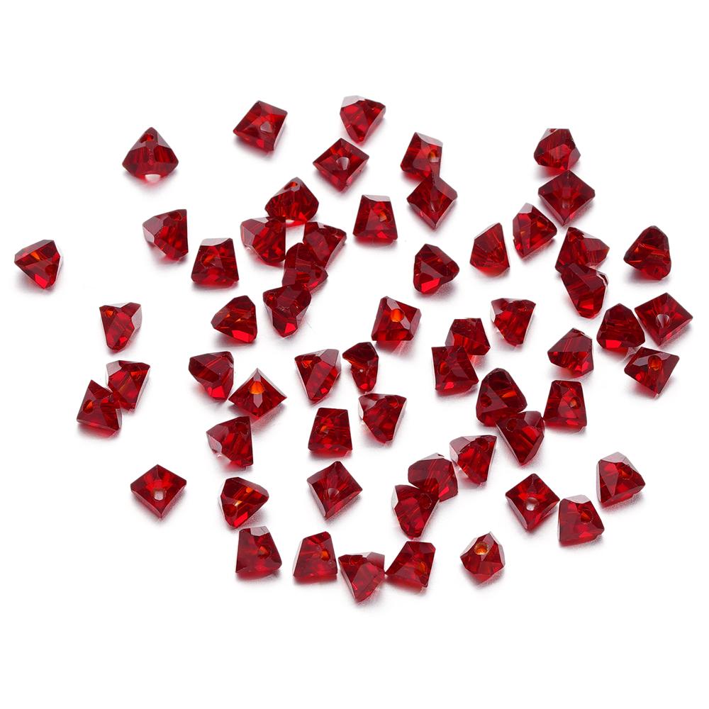 A string 4mm 6mm Irregular Crystal Glass Beads Necklace Czech Rondelle Loose Beads For DIY Jewelry Bracelet Making Accessories
