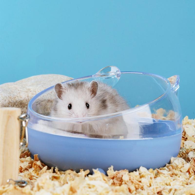Hamster Transparent Bathing Tub Detachable Anti-splash Large Space Bathroom Sand Nest Pet Supplies