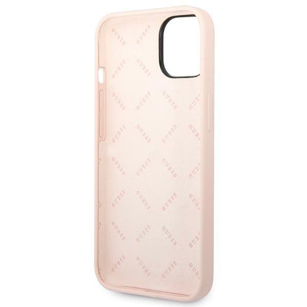 Guess Guhcp14Msltgp Iphone 14 Plus / 15 Plus 6.7 Różowy/Pink Hardcase Silicone Triangle