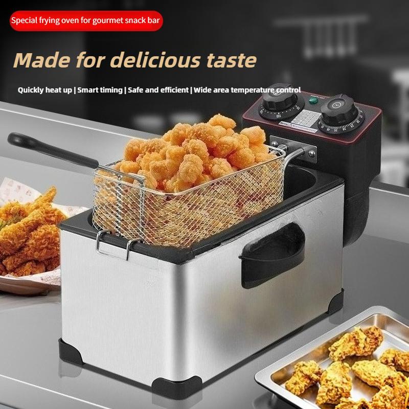 Kitchen Large Capacity Oil Fryer Constant Temperature Fried Chicken Frying Machine Professional Commercial Electric Fryer