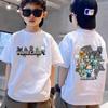 Summer Children's Short Sleeved Shirt with Double-sided Printed Fashion T-shirt