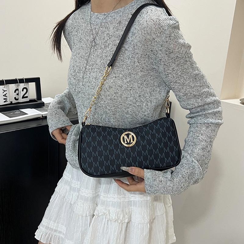 Fashion Retro Trend Printed Letter Women's Handbag High-end Texture Temperament Versatile Shoulder Armpit Bag