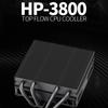 4 Heat Pipe Top Down CPU Cooling Fan 3800RPM Fast Speed Cooling Radiator for 1700/1200/1150/1366/1356 Platform