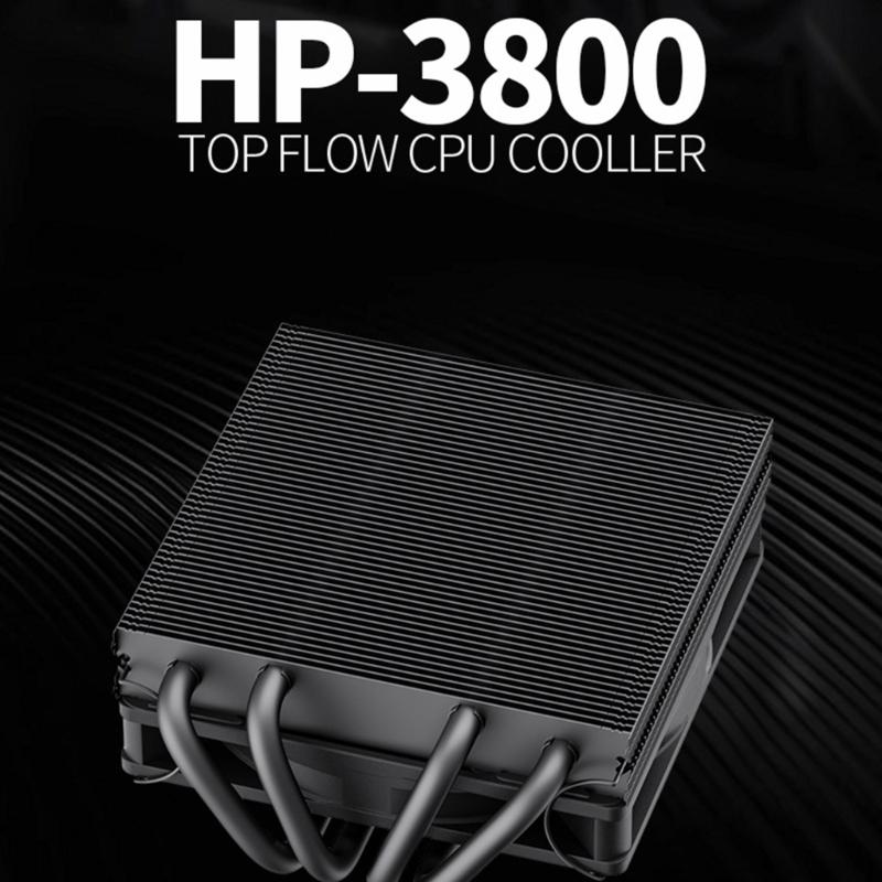 4 Heat Pipe Top Down CPU Cooling Fan 3800RPM Fast Speed Cooling Radiator for 1700/1200/1150/1366/1356 Platform