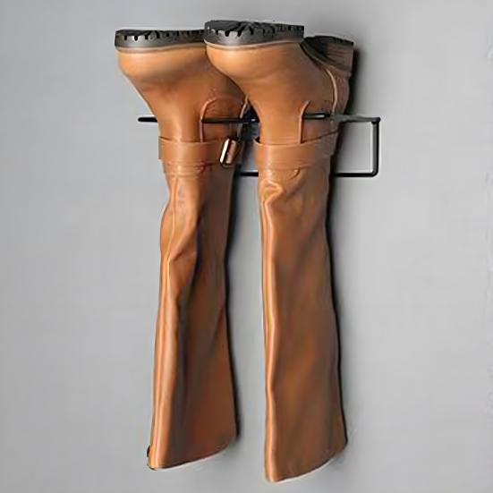 Wandmontierter Stiefelständer Schuhtrockner Stark belastbar Nicht leicht verformbar Robuster Metall-Stiefelorganizer