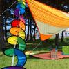 1pc Rainbow Wind Spinner for Garden, Colorful Metal Blades Spin in Wind, Vibrant Outdoor Decor for Yard Patio Balcony