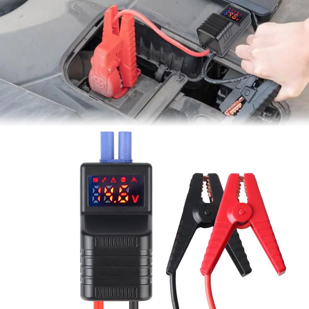 Anti Reverse Connection 650A 12V With EC5 Plug Connector Intelligent Clamp Booster With Display Screen Smart Battery Clips Emergency Jumper Cable Clip