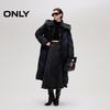 ONLY Women's Long Hooded Stand-Collar White Duck Down Puffer Jacket