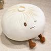 Creative Soft Baozi Plush Pillow With Pp Cotton Filling For Kids And Adults