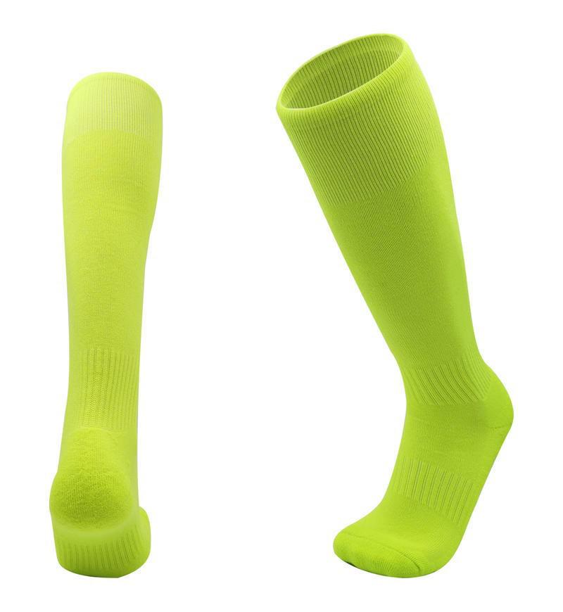 

Adult and Children’s Knee-High Football Socks: Solid Color, Sweat-Absorbent, Non-Slip, Wear-Resistant, Shock-Absorbing, Towel Bottom. Adult флуоресцентный зеленый