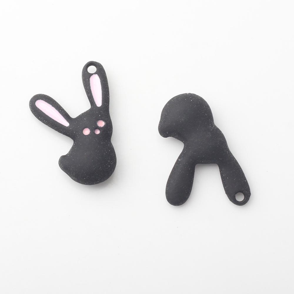 10pcs Color Cute Rabbit Animal Pendant Charms For Jewelry Making Handmade DIY Bracelet Earrings Necklace Key Chain Accessories