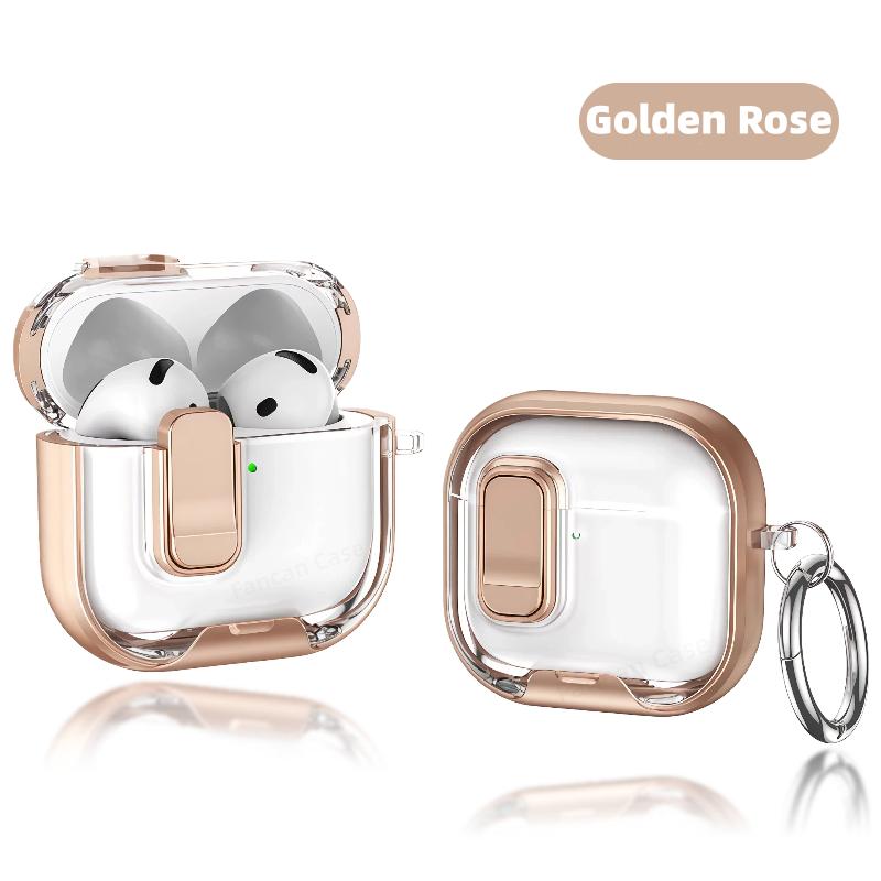 for AirPods Pro 3 Earphone Case (2026 New) with Phone Stand & Cleaner Kit Case Cover Accessories for AirPods Pro 3 with Keychain