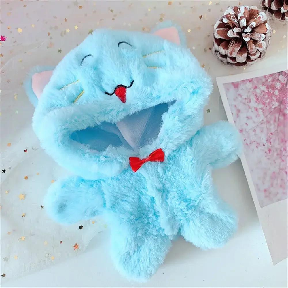 Playing House Toy Accessories Fox Wolf Bear 20cm Doll Clothes One-piece Garment Jumpsuits With Tail Cartoon Animal Outfit