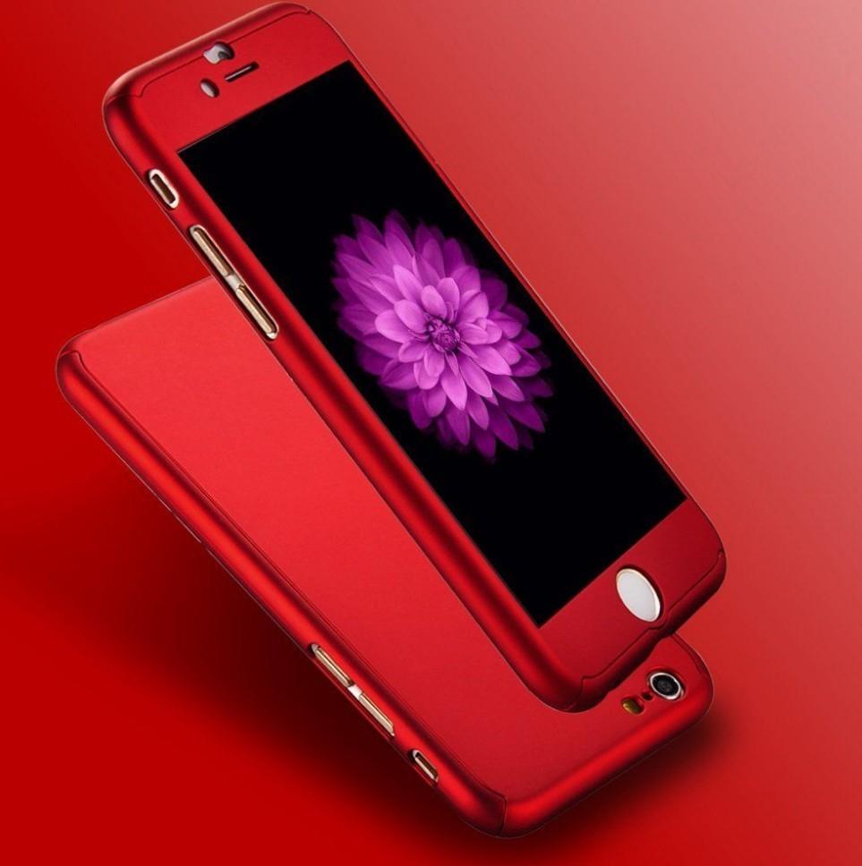 

For Iphone13 Protective Case With 360degree Full Coverage Shockproof Plastic For Drop Protection Red6s