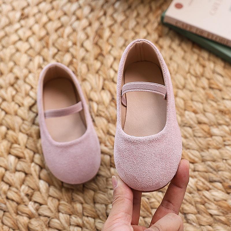 New Girls Spring Summer Kids Princess Student PU Leather Shoes Children Solid Performance Shoe Soft-soled Single Shoe