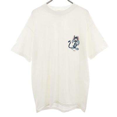 90s Made In USA Old TINY TOON Print Short Sleeve T-shirt L Men's Used