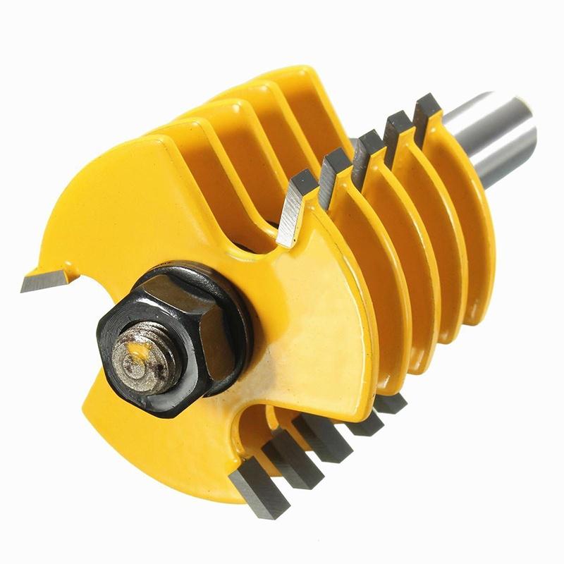 Peigu 1/2" Shank Adjustable Box & Finger Joint Router Bit Woodworking Cutter Tool uygun fiyatlı