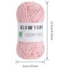 1pc Creative Functional Yarn Glow In The Dark Yarn, Polyester Luminous Chunky Weaving Yarn, DIY Handcraft Knitting Crochet Yarn