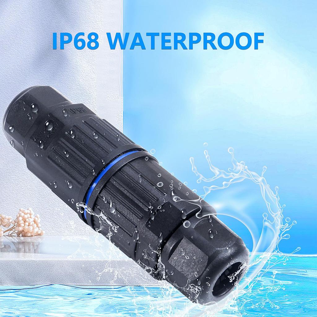 5/10sets IP68 Waterproof Junction Box Outdoor 2/3 Way Electrical Cable Connector Replaceable Lever Wire Connectors for AWG 28-12